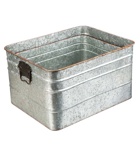 galvanised steel storage box|galvanized storage bin with lid.